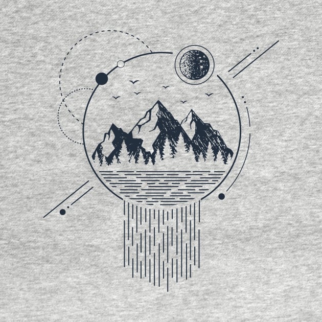 Mountains. Geometric Style by SlothAstronaut